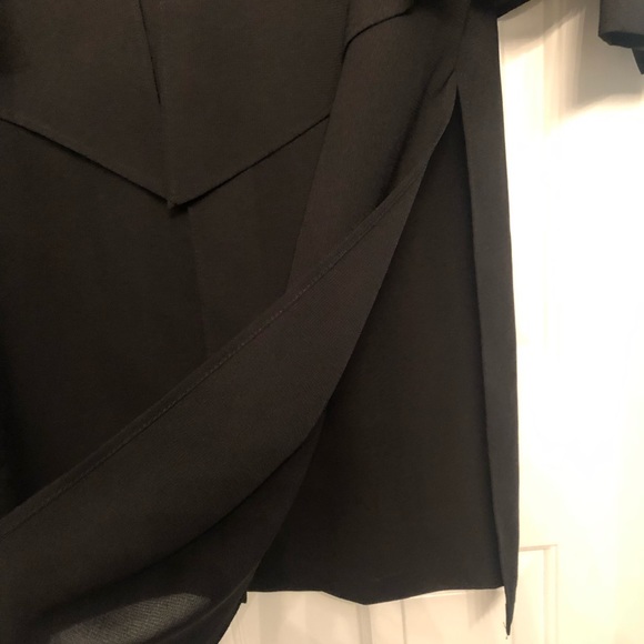 Formal 2pc long layered tunic and long skirt in black. Size XL. - Picture 6 of 7